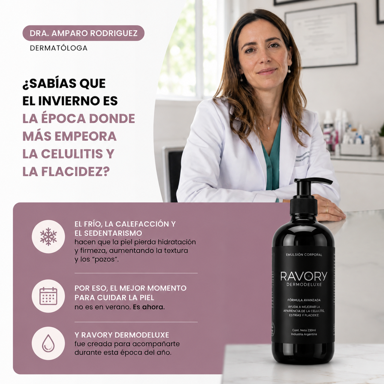 DERMODELUXE – Emulsión Corporal Anticelulitis, Antiflacidez y Efecto Drenante